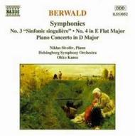 Berwald - Symphonies 3 & 4, Piano Concerto | Naxos 8553052
