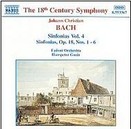JC Bach - Sinfonias vol. 4 | Naxos 8553367