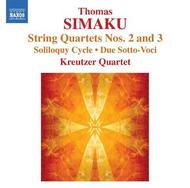 Thomas Simaku - String Quartets No.2 & No.3, Soliloquys | Naxos 8570428