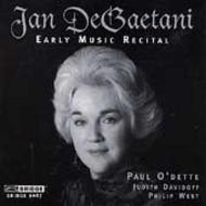 Jan DeGaetani: Early Music Recital | Bridge BRIDGE9087