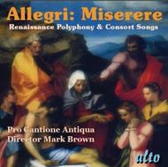 Allegri - Miserere / Renaissance Polyphony & Consort Songs | Alto ALC1085