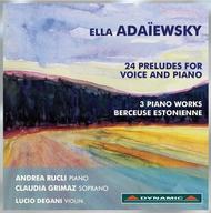 Adaiewsky - 24 Preludes for Voice & Piano, etc | Dynamic CDS633