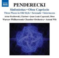 Penderecki - Sinfoniettas, Oboe Capriccio, etc | Naxos 8572212
