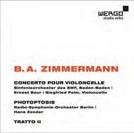 Zimmermann - Cello Concerto, Photoptosis, Tratto II | Wergo WER67762