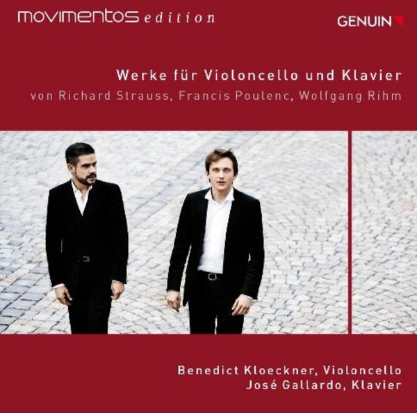 R Strauss / Poulenc / Rihm - Works for Cello and Piano | Genuin GEN14313