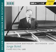 Jorge Bolet: Recital, 1988 | Haenssler Classic 93725
