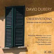 David Dubery - Observations: 17 songs and a string quartet | Metier MSV28548