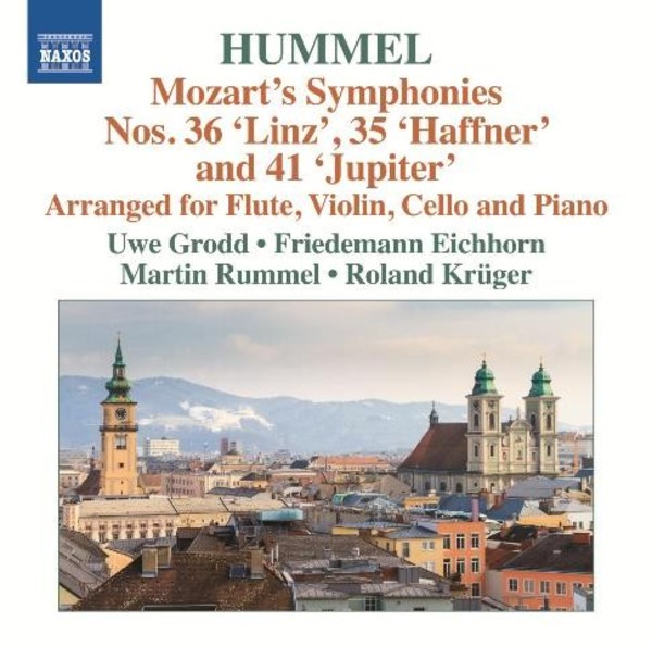 Hummel - Mozarts Symphonies (arr. for flute, violin, cello & piano) | Naxos 8572842