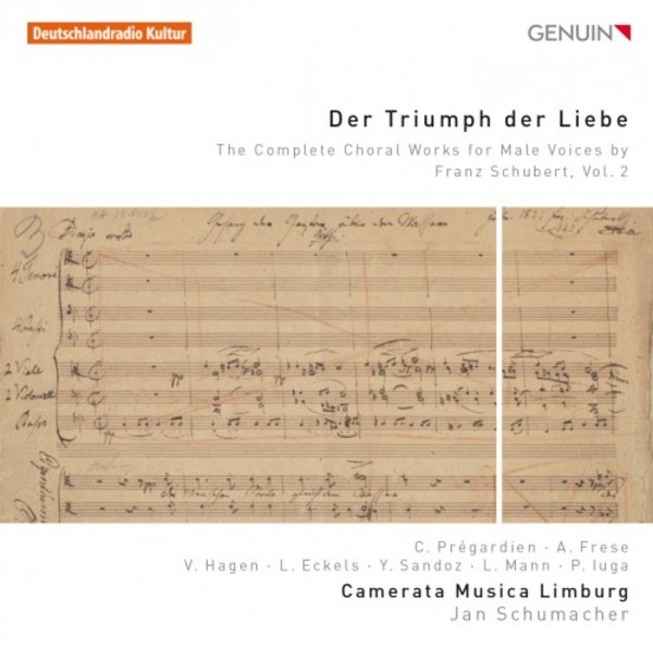 Der Triumph der Liebe: The Complete Choral Works for Male Voices by Franz Schubert Vol.2 | Genuin GEN16410
