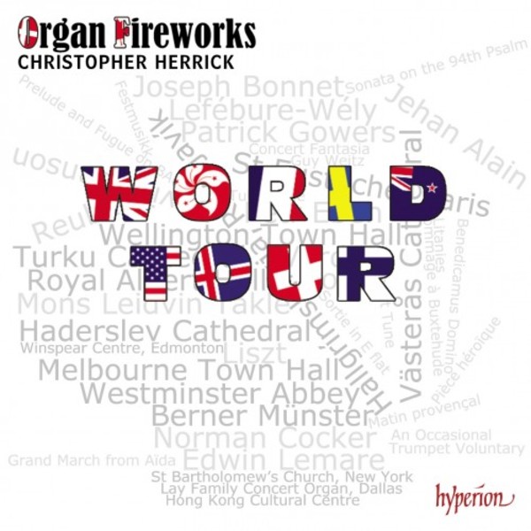 Organ Fireworks: World Tour | Hyperion CDA68214
