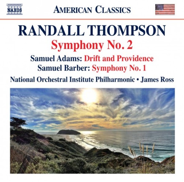 R Thompson - Symphony no.2; Samuel Adams - Drift and Providence; Barber - Symphony no.1 | Naxos - American Classics 8559822