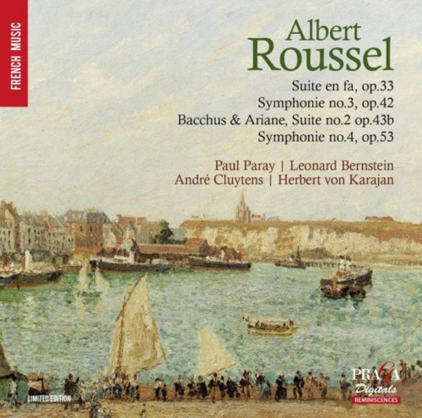 Roussel - Suite in F, Symphonies 3 & 4, Bacchus et Ariane Suite no.2 | Praga Digitals PRD350138