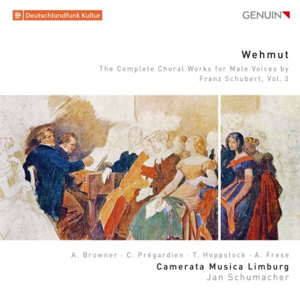 Wehmut: The Complete Choral Works for Male Voices by Franz Schubert Vol.3 | Genuin GEN17474