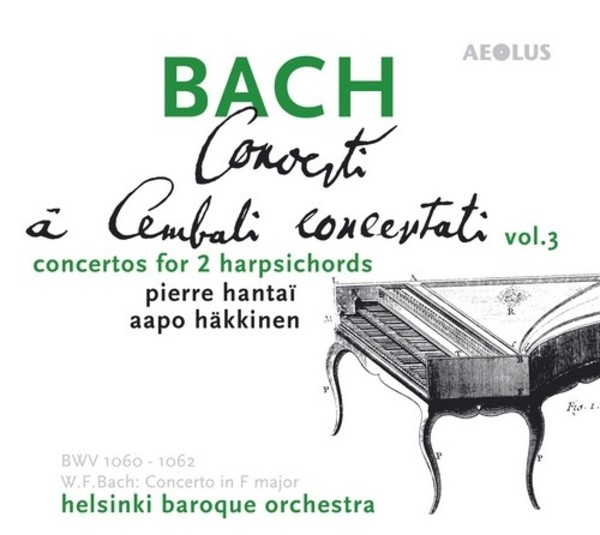 JS Bach - Concerti a Cembali concertati Vol.3 (Concertos for 2 Harpsichord) | Aeolus AE10087