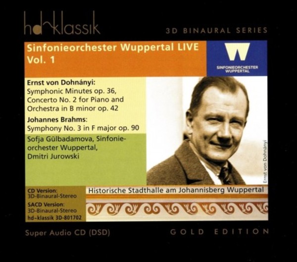 Sinfonieorchester Wuppertal Live Vol.1: Dohnanyi & Brahms | HD Klassik HDKLASSIK3D801702