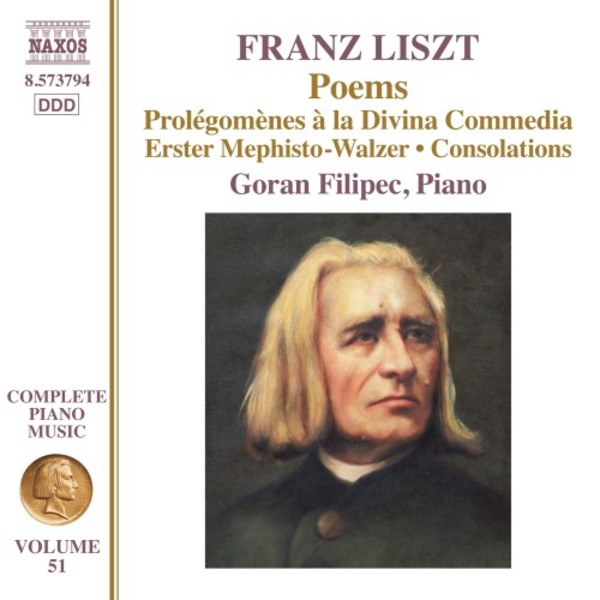 Liszt - Complete Piano Music Vol.51: Poems (Mephisto Waltz no.1, Consolations, etc.) | Naxos 8573794