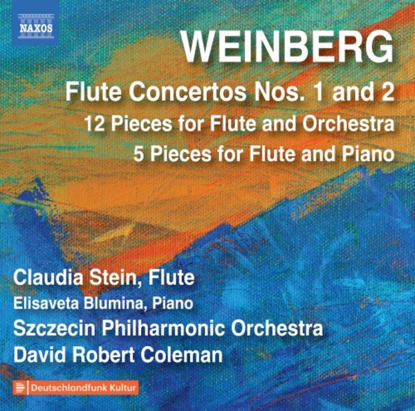 Weinberg - Flute Concertos 1 & 2, 12 Pieces for Flute & Orchestra, 5 Pieces for Flute & Piano | Naxos 8573931