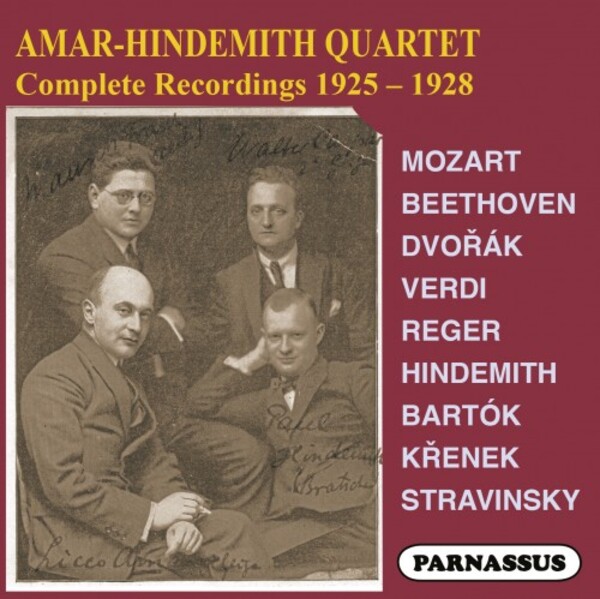 Amar-Hindemith Quartet: Complete Recordings 1925-28 | Parnassus PACD960702