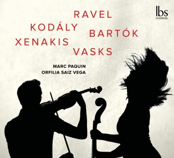 DUO Violin-Cello: Ravel, Kodaly, Bartok, Xenakis & Vasks | IBS Classical IBS92020