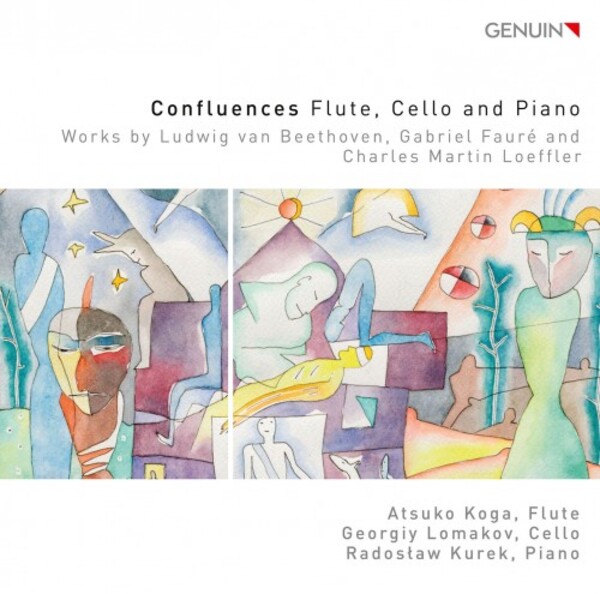 Confluences: Works for Flute, Cello & Piano by Beethoven, Faure & Loeffler | Genuin GEN21749