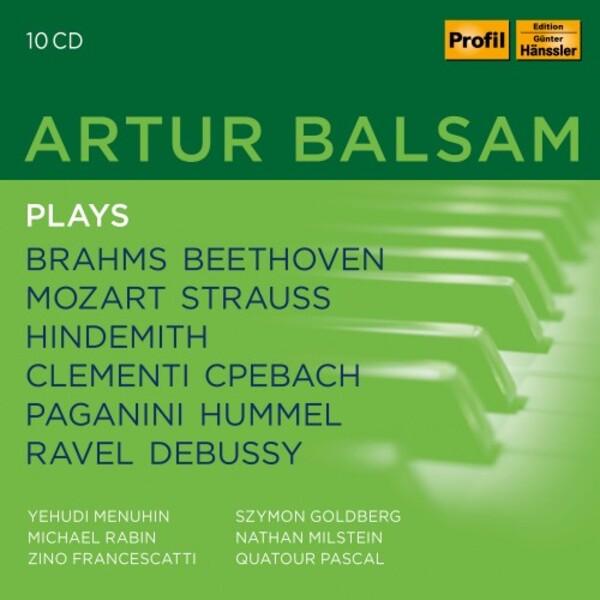 Artur Balsam plays Beethoven, Brahms, Mozart, Ravel et al. | Haenssler Profil PH21004
