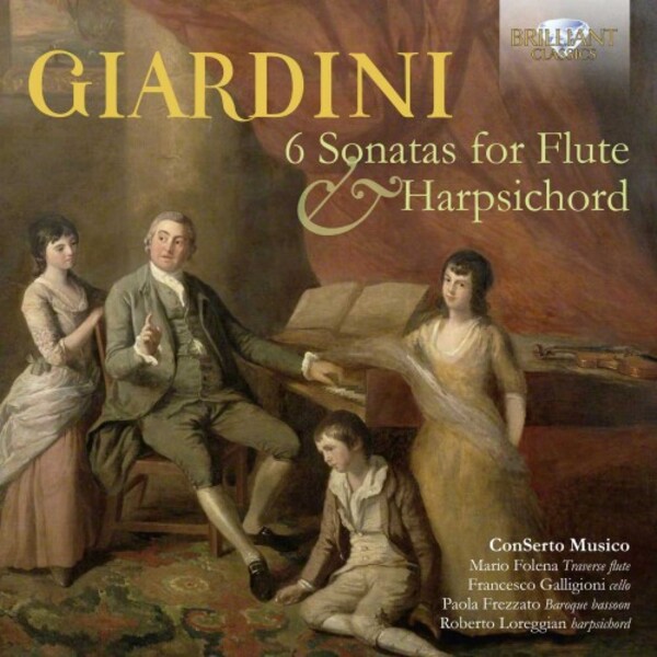 Giardini - 6 Sonatas for Flute & Harpsichord | Brilliant Classics 95625