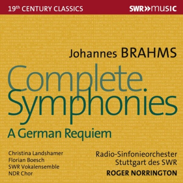 Brahms - Complete Symphonies & A German Requiem | SWR Classic SWR19529CD