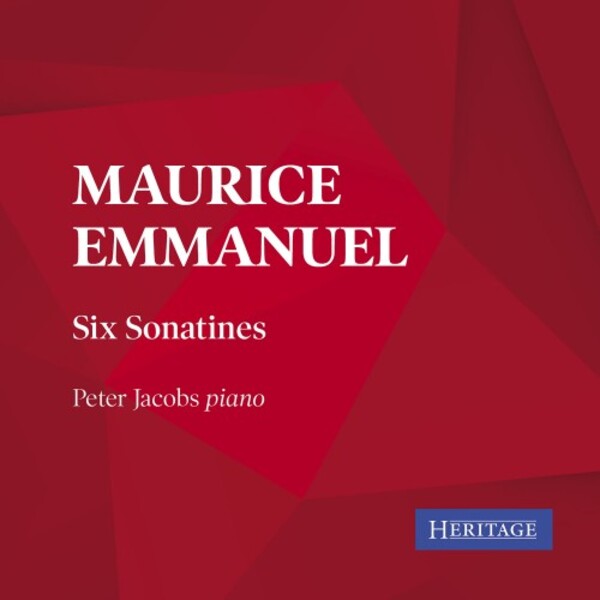 Emmanuel - Six Sonatines | Heritage HTGCD157