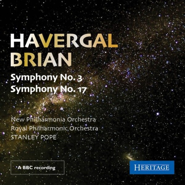 Brian - Symphonies 3 & 17 | Heritage HTGCD153