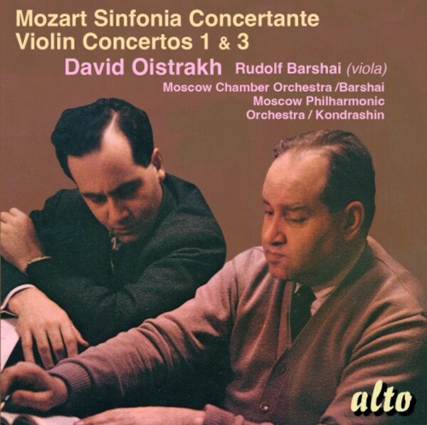 Mozart - Sinfonia Concertante K364, Violin Concertos 1 & 3 | Alto ALC1454