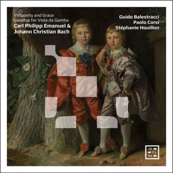 CPE & JC Bach - Virtuosity and Grace: Sonatas for Viola da Gamba | Arcana A543