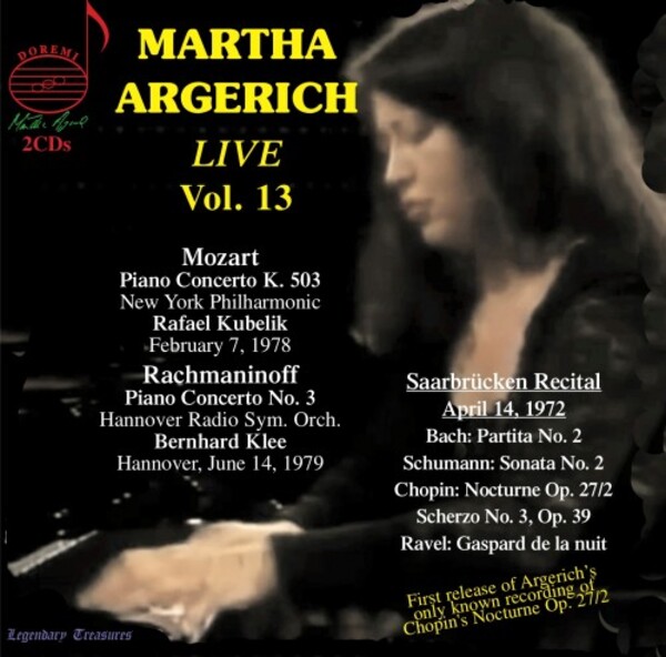 Martha Argerich Live Vol.13: Piano Concertos & Recital | Doremi DHR82012
