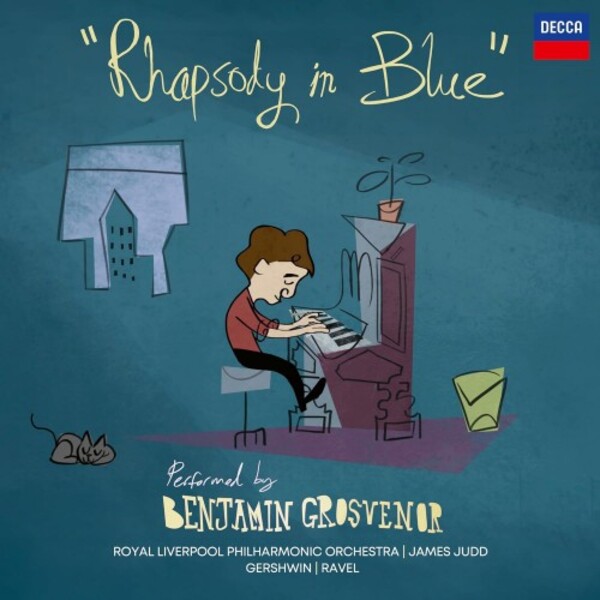 Benjamin Grosvenor: Rhapsody in Blue - Gershwin & Ravel (Blue Vinyl LP) | Decca 4854930