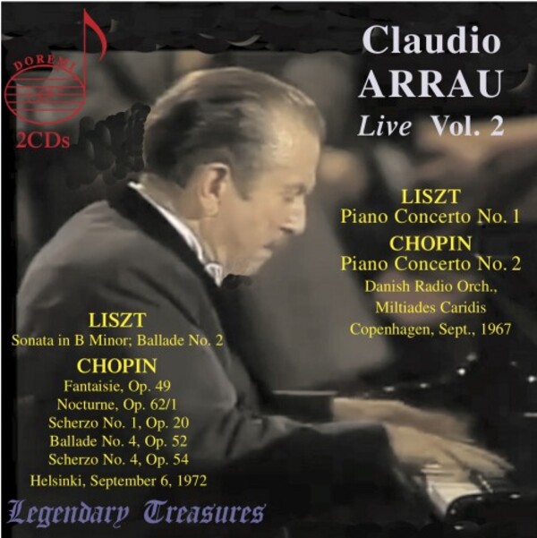 Claudio Arrau Live Vol.2: Liszt & Chopin | Doremi DHR82356