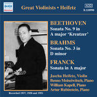 Heifetz - Beethoven/Brahms/Franck violin sonatas | Naxos - Historical 8110990