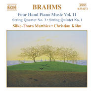 Brahms - Four Hand Piano Music vol. 11 | Naxos 8554272