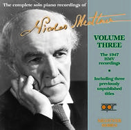 Nicolas Medtner  Volume 3  The 1947 HMV Recordings | APR APR5548
