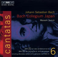 J. S. Bach  Cantatas, Volume 6 (BWV 21, 31) | BIS BISCD851