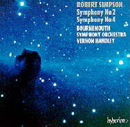 Robert Simpson - Symphonies 2 & 4 | Hyperion CDA66505